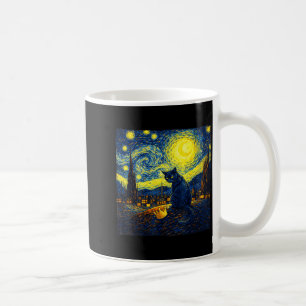 Mug Nuit Étoilée Drôle Van Gogh Chat Pas de Roi pour H