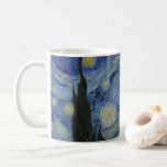 Mug "Nuit étoilée" par Van Gogh<br><div class="desc">Ce design présente une reproduction en très haute résolution du célèbre tableau "Starry Night" de Van Gogh.</div>