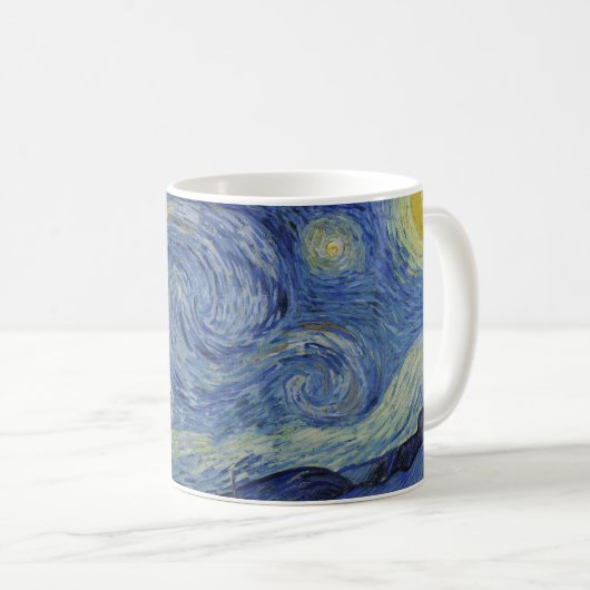 Mug "Nuit étoilée" par Van Gogh (Devant droit)
