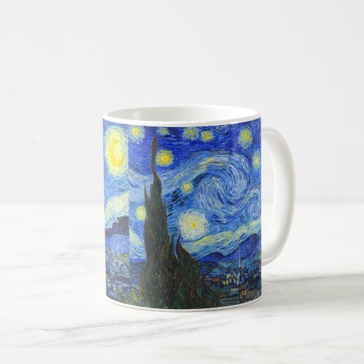 Mug Nuit étoilée par Vincent van Gogh (Devant droit)