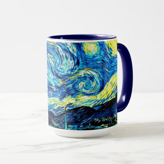 Mug Nuit étoilée par Vincent van Gogh (Devant droit)