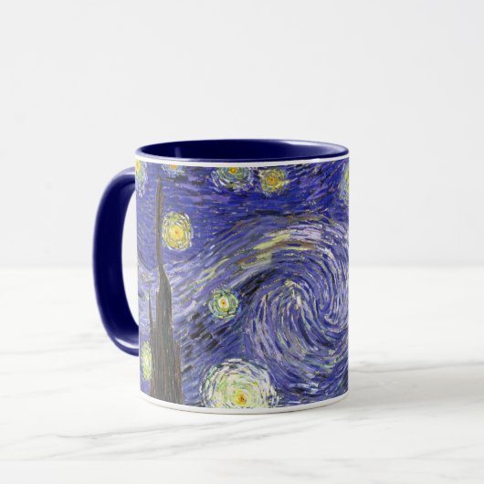 Mug Nuit étoilée par Vincent van Gogh (Devant gauche)
