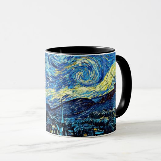 Mug Nuit étoilée par Vincent van Gogh (Devant droit)
