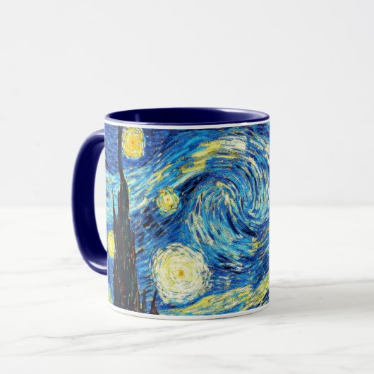 Mug Nuit étoilée par Vincent van Goghm (Devant gauche)