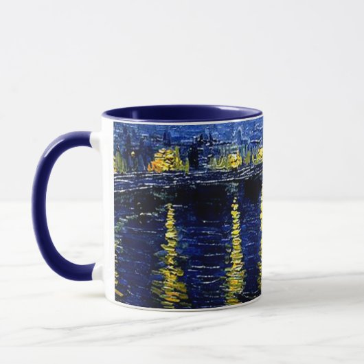 Mug Nuit étoilée sur le Rhône (Gauche)