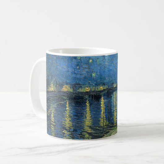 Mug Nuit étoilée sur le Rhône (Devant gauche)