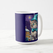 Mug Nuit étoilée vintage de Noël (Devant droit)