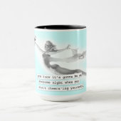 Mug Nuit impressionnante où vous rétro fille de pin-up (Centre)