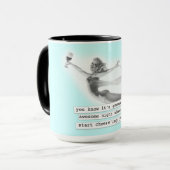 Mug Nuit impressionnante où vous rétro fille de pin-up (Devant gauche)