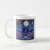Mug Nuit lunaire Big Lune Paysage Monogramme (Gauche)