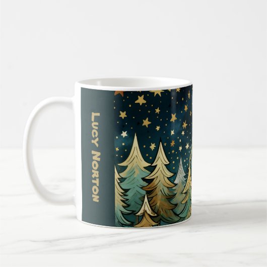 Mug Nuit sainte et étoilée de Noël (Gauche)