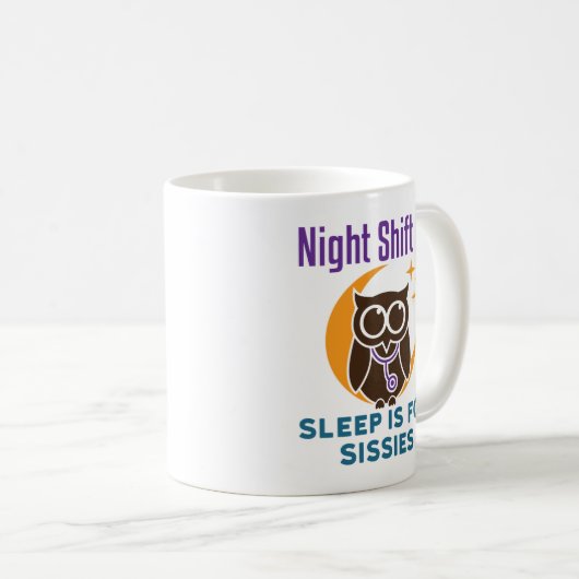 Mug Nuit Shift RT Sleep Is for Sissimes (Devant droit)