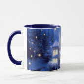 Mug Nuit Silencieuse. Cadeau de peinture de Noël (Gauche)