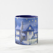 Mug Nuit Silencieuse. Cadeau de peinture de Noël (Centre)