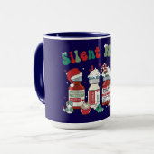 Mug Nuit silencieuse – Conception de Noël inspirée des (Devant gauche)