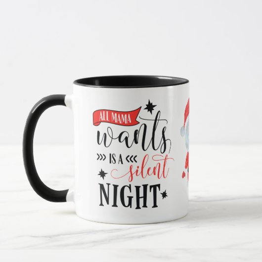 Mug Nuit silencieuse de Père Noël Mama (Gauche)