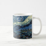 Mug Nuit Van Gogh Starry<br><div class="desc">Vincent Van Gogh Starry Night masterpiece, vintage artwork on modern day products from Zazilicious</div>