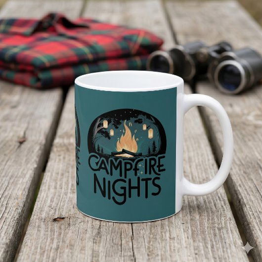 Mug Nuits confortables au coin du feu de camp Aventure