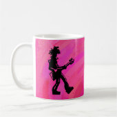 Mug Nuits de Boogie à New York Guitare Rose Chaud (Gauche)
