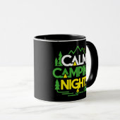 Mug Nuits de Camping Calme, camp d'été (Devant droit)