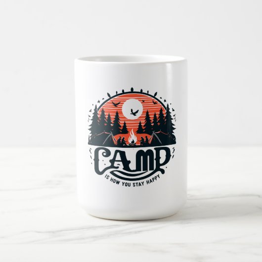 Mug Nuits De Feu De Campement Au Milieu Des Forêts De  (Centre)