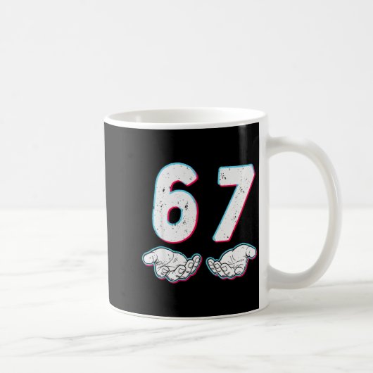 Mug Number 67 Matching Six Seven 6 7 Meme 6-7 Hallowee (Droite)