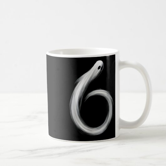 Mug Number 6 Ghost Funny Six Seven 67 Halloween Meme (Droite)