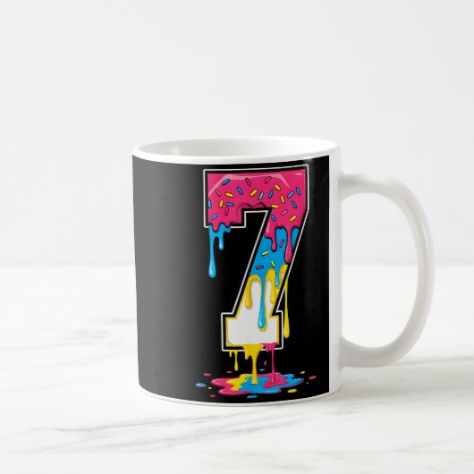 Mug Number 7 Team Srts Ice Cream Drip Matching Varsity (Droite)