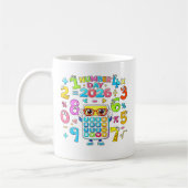 Mug Number Day 2026 Calculator Math Design for Kids (Gauche)