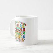Mug Number Day 2026 Owl Calculator Math Design (Devant gauche)