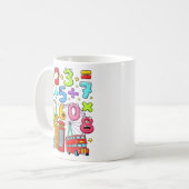 Mug Number Day City Numbers Math Design for Kids (Devant gauche)