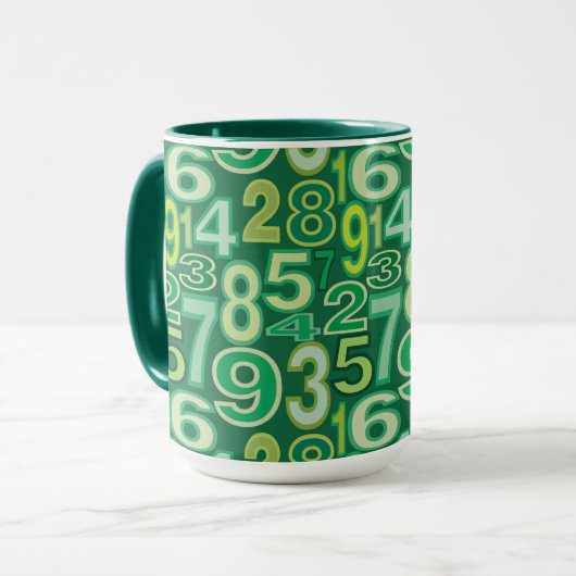 Mug Number pattern (Devant gauche)