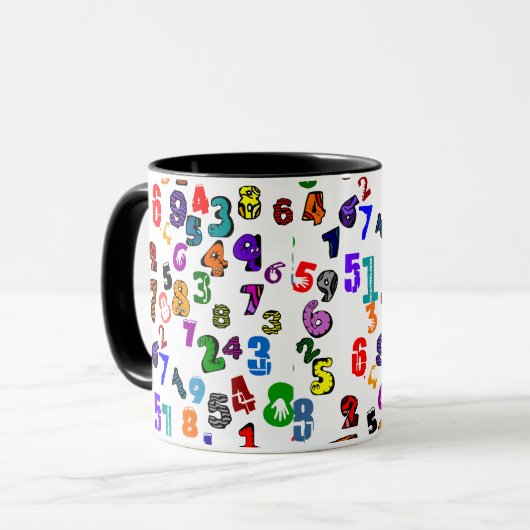 Mug Number pattern (Devant gauche)