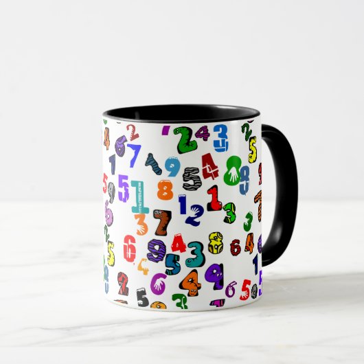 Mug Number pattern (Devant droit)