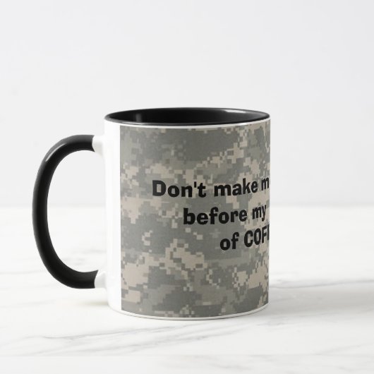 Mug numérique, homme d'armée simple, vrai patc… - (Gauche)