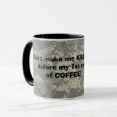 Mug numérique, homme d'armée simple, vrai patc… - (Devant gauche)