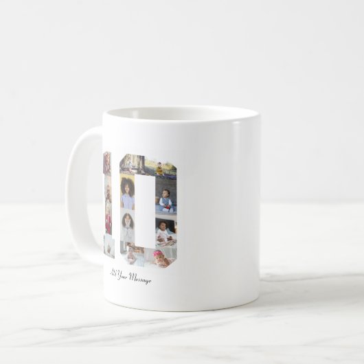 Mug Numéro 10 Collage photo (Devant gauche)