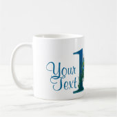 Mug Numéro 14/tasse de conception des textes de (Gauche)