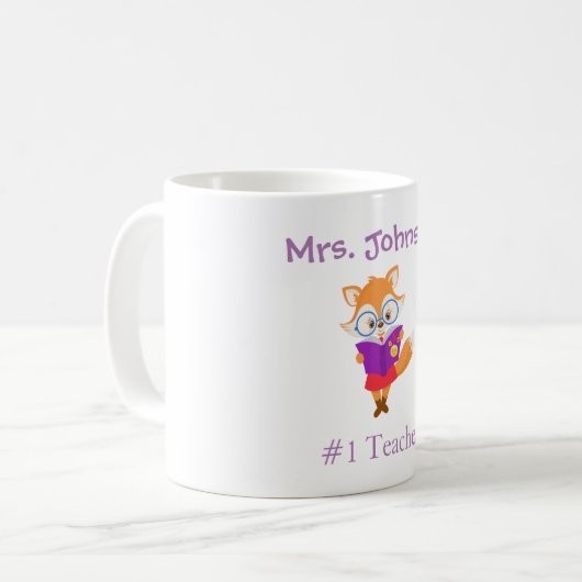 Mug Numéro 1 enseignant (Devant gauche)