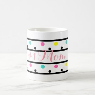 Mug Numéro 1 Maman Pois noirs