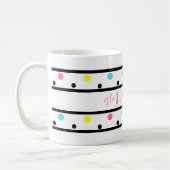 Mug Numéro 1 Maman Pois noirs (Gauche)