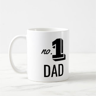 Mug numéro 1 papa fête des pères photo cadeau café mue