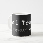 Mug Numéro 1 Professeur Personnaliser Avec Les Enseign (Devant gauche)