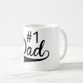 Mug Numéro 1 Un papa heureux cadeau de la fête des pèr (Devant droit)