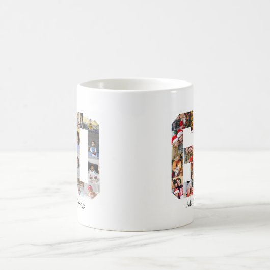Mug Numéro 60 Collage photo (Centre)