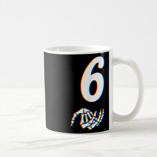 Mug Numéro 6 correspondant au mème de la main de squel (Droite)