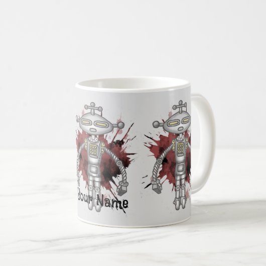 Mug Numéro 6 Robot Scifi (Devant droit)