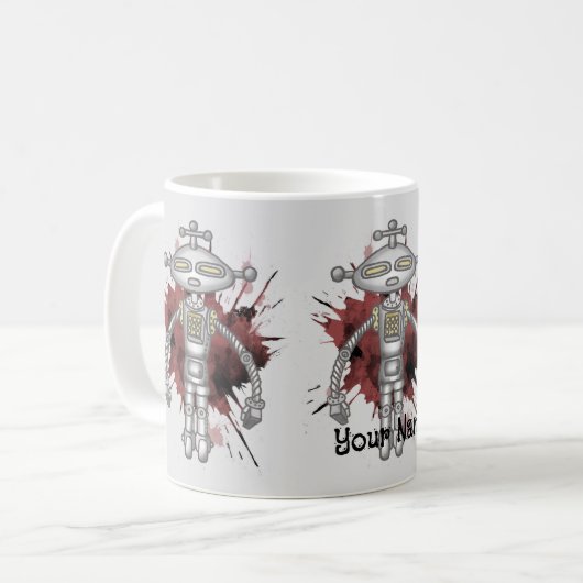 Mug Numéro 6 Robot Scifi (Devant gauche)