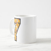 Mug Numéro 7 Citation de mème drôle 6 7 Six Sept Hallo (Devant gauche)