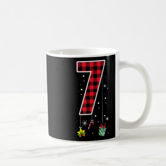 Mug Numéro 7 Citation de mème drôle 6 7 Six Sept Noël (Droite)